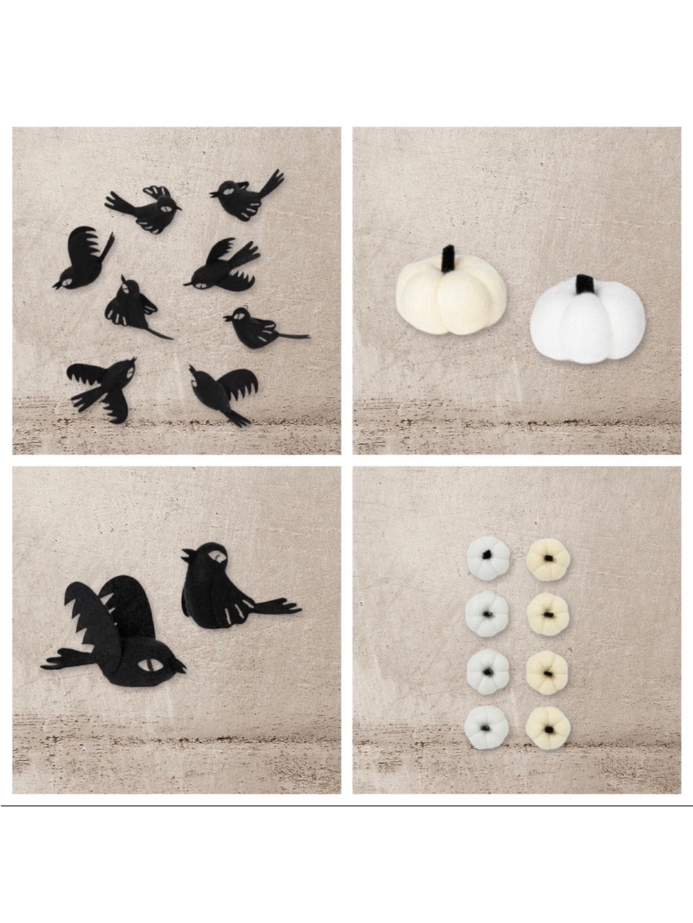 Pumpkin and Crows Filler Indoor Decorations